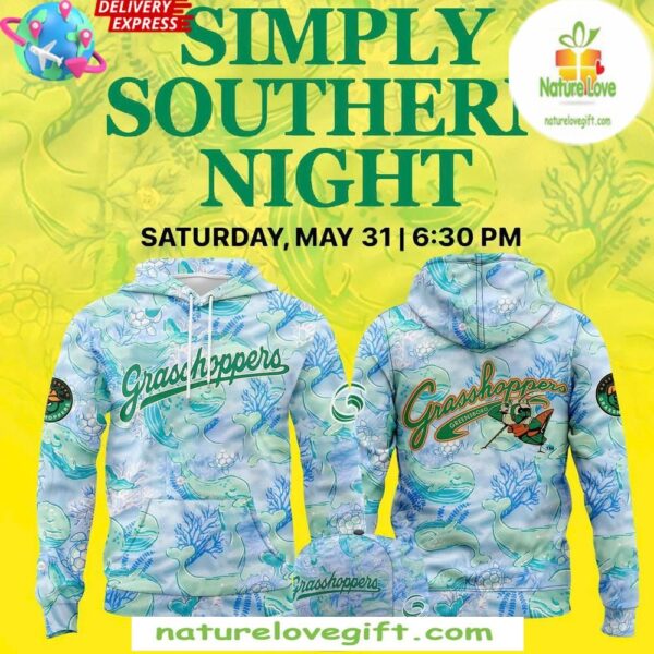2025 Greensboro Grasshoppers Simply Southern Hoodie