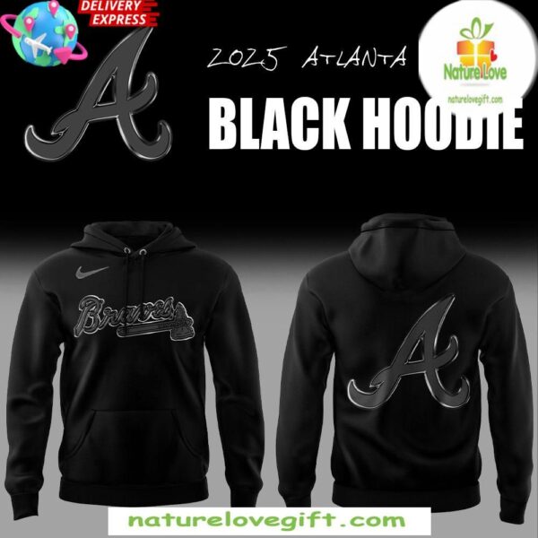 Atlanta Braves Black Hoodie Back In Black Special Edition Gift for Fans