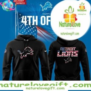 Detroit Lions 4th of July Hoodie Stars & Stripes Edition