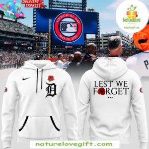 Detroit Tigers 2025 Memorial Hoodie Lest We Forget Gift for Fans