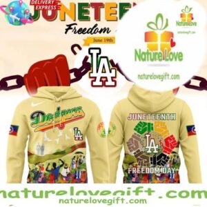 Dodgers Juneteenth 2025 Hoodie Freedom Day Black Pride LA