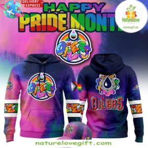 Edmonton Oilers Pride Month Hoodie 2025 NFL Fan Apparel