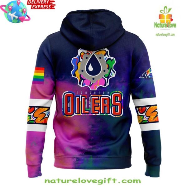 Edmonton Oilers Pride Month Hoodie 2025 NFL Fan Apparel