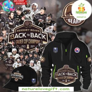 Hershey Bears 2024 Calder Cup Champions Hoodie Back to Back