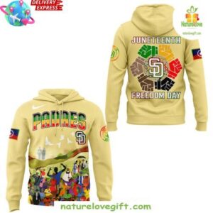 Juneteenth Freedom Day 2025 San Diego Padres Hoodie