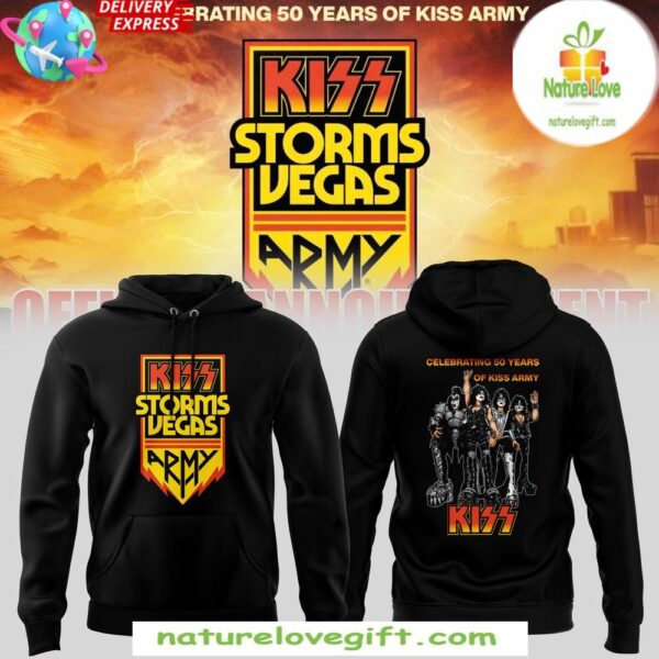 KISS Vegas 50th Anniversary Hoodie Storms Special Edition