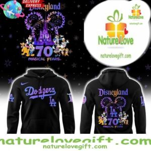 Los Angeles Dodgers Disneyland 70th Anniversary Hoodie