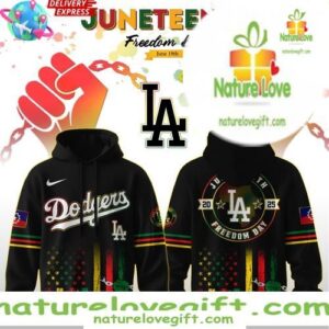 Los Angeles Dodgers Juneteenth 2025 Hoodie Gift for Fans