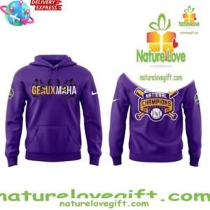 LSU Tigers Geauxmaha National Champions 2025 Purple Hoodie InspirDG 2