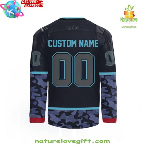 Military Hockey Jersey Columbus River Dragons Special Night