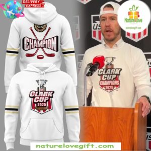 Muskegon Lumberjacks 2025 USHL Clark Cup Hoodie White Performance