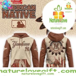 New York Yankees 2025 Heritage Hoodie Native American Tribute