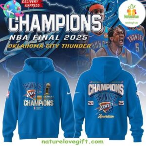Oklahoma City Thunder 2025 NBA Finals Champions Hoodie V7OCC43T