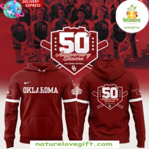 Oklahoma Sooners Softball 50th Anniversary Limited Hoodie InspirDG 1