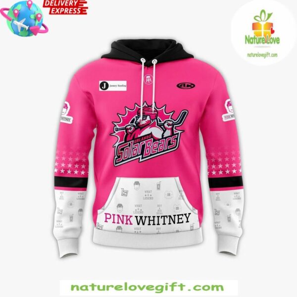 Orlando Solar Bears Pink Whitney 2025 Hoodie Limited Edition
