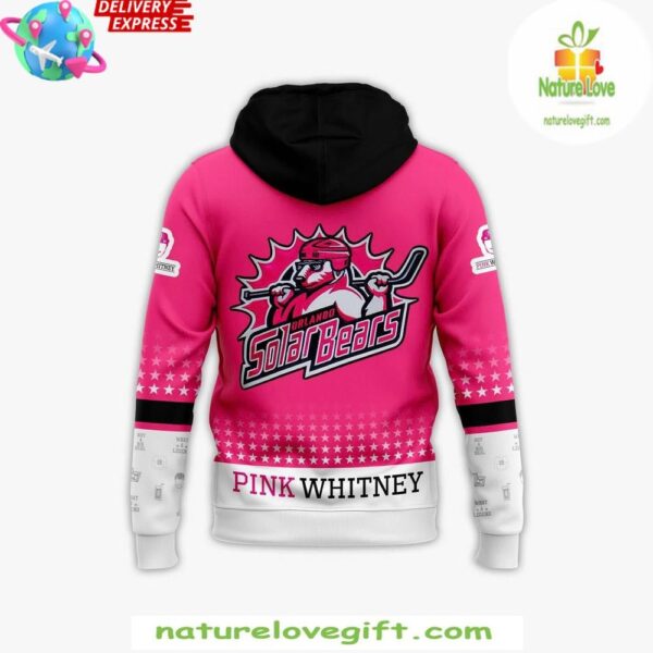 Orlando Solar Bears Pink Whitney 2025 Hoodie Limited Edition