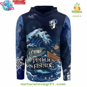 Philadelphia Phillies x Wave Hunter Fishing Limited Hoodie InspirDG 2