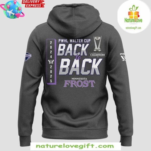 PWHL Minnesota Frost 2025 Walter Cup Champions Hoodie