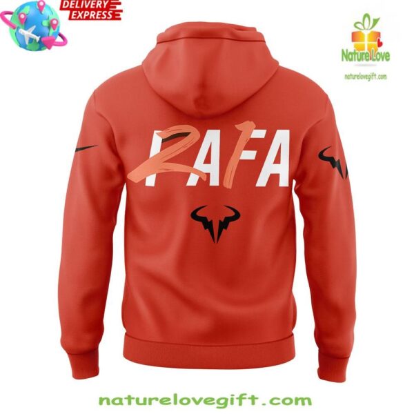 Rafael Nadal 2025 Roland Garros Orange Hoodie Merci Rafa Gift for Fans
