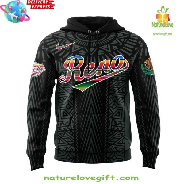 Reno Aces 2025 Mexican Heritage Night Black Hoodie Gift for Fans