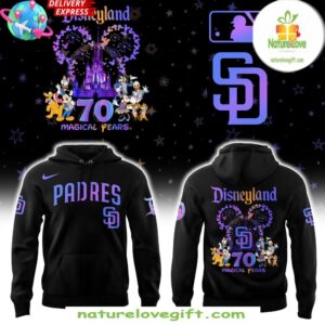 San Diego Padres Disneyland 70th Anniversary Hoodie Magical Years
