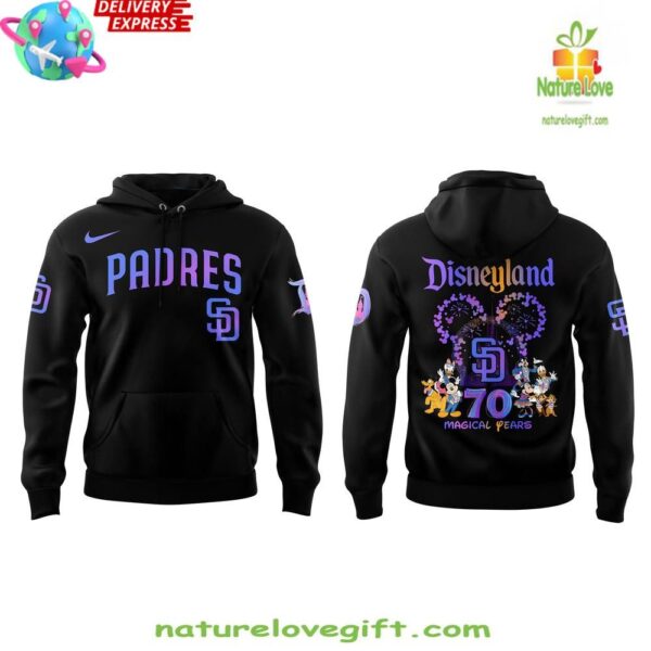 San Diego Padres Disneyland 70th Anniversary Hoodie Magical Years