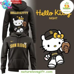 San Diego Padres Hello Kitty Hoodie Limited Edition