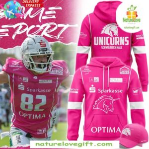 Schwäbisch Hall Unicorns 2025 Pink Bowl Hoodie