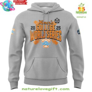Tennessee Lady Volunteers 2025 Womens College World Series Official Hoodie InspirDG 2