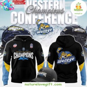 Toledo Walleye 2025 ECHL Champions Hoodie Gift for Fans