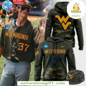 West Virginia Mountaineers 2025 Camo Hoodie Military Appreciation