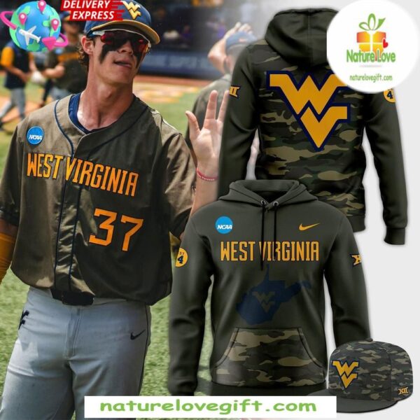 West Virginia Mountaineers 2025 Camo Hoodie Military Appreciation