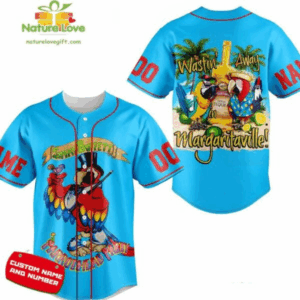 Jimmy Buffett Margaritaville Wastin Away Baseball Jersey Gift for Fans
