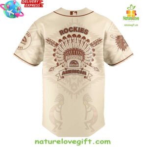 Colorado Rockies Native American Heritage Month 2025 Baseball Jersey InspirDG 3