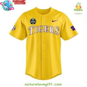 LSU Tigers 2025 NCAA Baseball National Champions Limited Baseball Jersey InspirDG 2