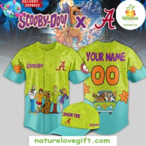 Alabama Crimson Tide Scooby Doo 2025 Baseball Jersey