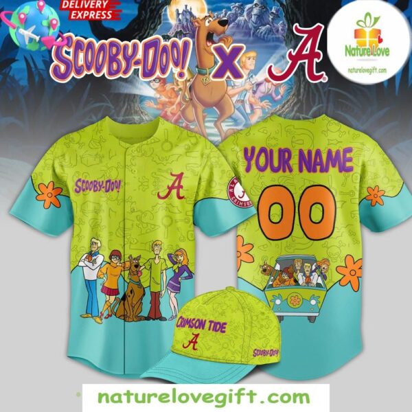 Alabama Crimson Tide Scooby Doo 2025 Baseball Jersey