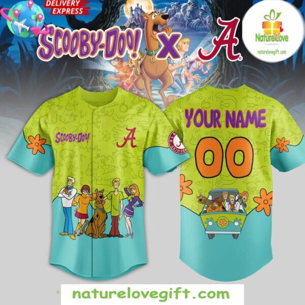 Alabama Crimson Tide Scooby Doo 2025 Baseball Jersey