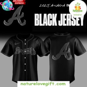 Atlanta Braves 2025 Back In Black Baseball Jersey Special Edition