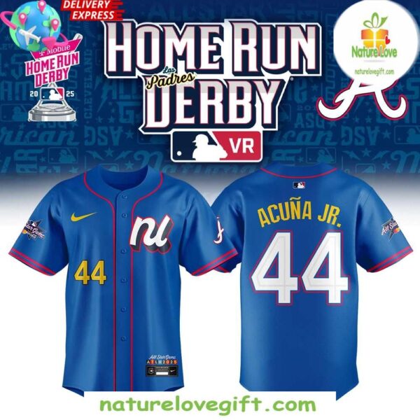 Atlanta Braves 2025 Home Run Derby Jersey Baseball Shirt