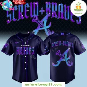 Atlanta Braves DJ Screw Baseball Jersey MLB Fan Apparel