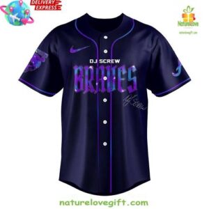 Atlanta Braves x DJ Screw Special Baseball Jersey InspirDG 2