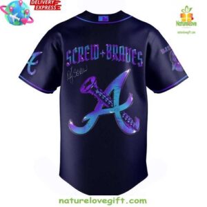 Atlanta Braves x DJ Screw Special Baseball Jersey InspirDG 3