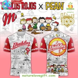 Baseball Jersey Diablos Rojos Peanuts Comic Edition