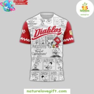 Diablos Rojos x Peanuts Comic Edition Baseball Jersey InspirDG 2