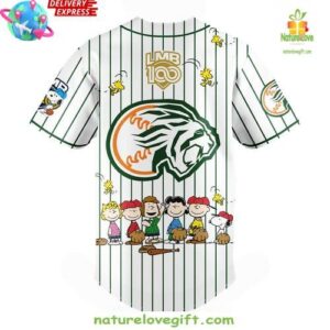 Leones Peanuts 100 Years LMB Edition Baseball Jersey InspirDG 3