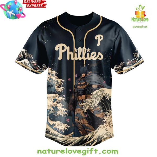 Batman Phillies Baseball Jersey Limited Edition
