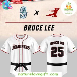 Bruce Lee Seattle Mariners Baseball Jersey Night Edition