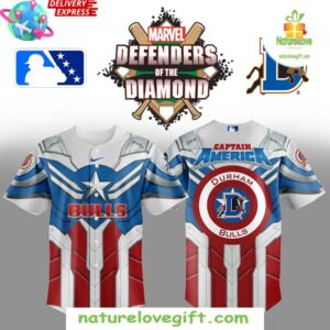 Captain America Durham Bulls Limited Edition Baseball Jersey