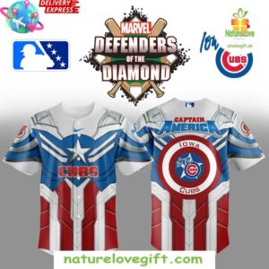 Captain America Iowa Cubs Limited Edition Baseball Jersey